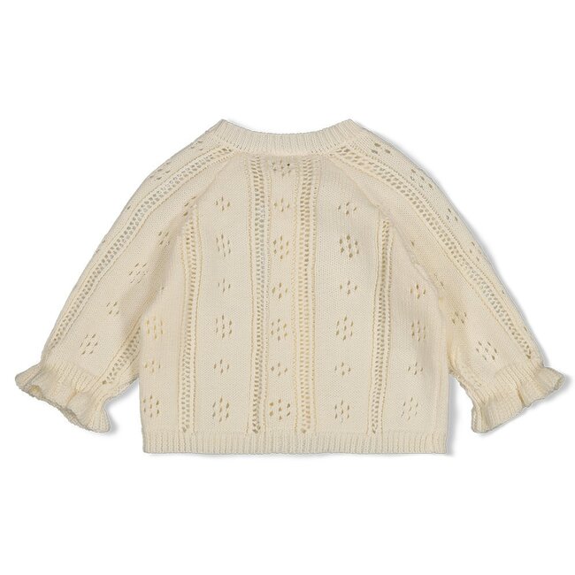 Vestje Gebreid Let Your Dreams Blossom Offwhite