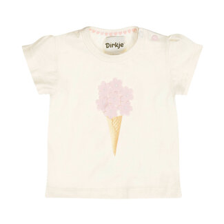 Dirkje T-Shirt Little Bow Off-White