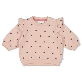 Feetje Sweater AOP Relaxed Fit Ladybug Lichtroze