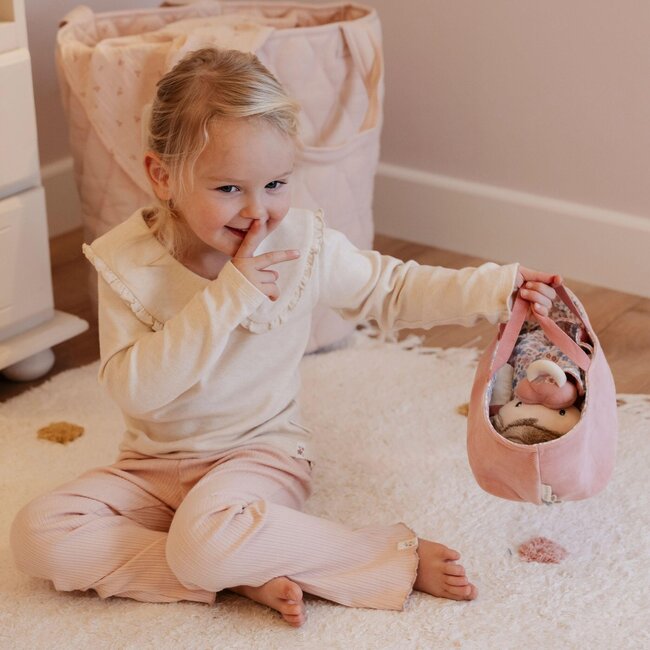 Babypop In Mandje Rosa