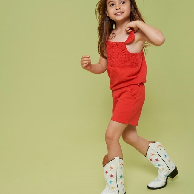 Jumpsuit Kort Salsa Sunset Rood