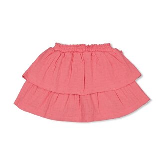 Jubel Rok Mousseline Salsa Sunset Roze