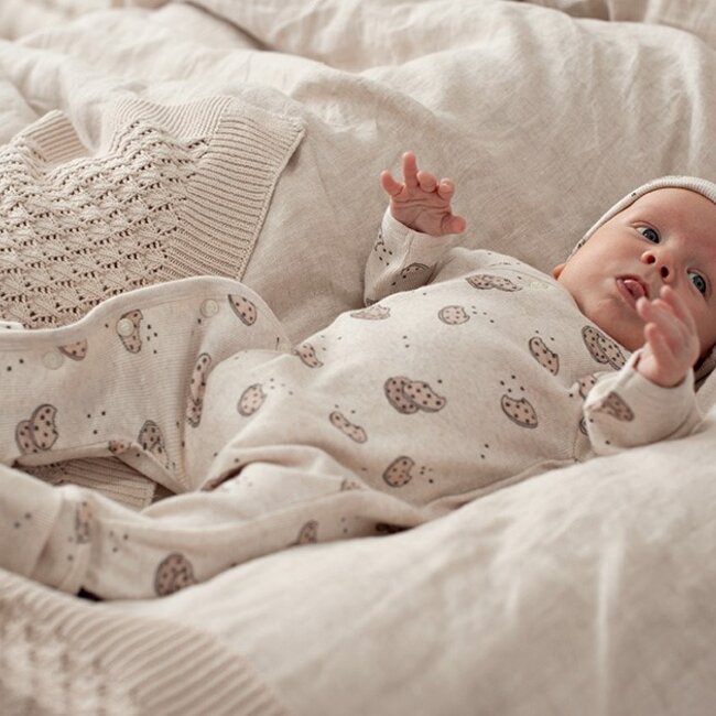 Set Boxpakje Met Muts Offwhite Melange