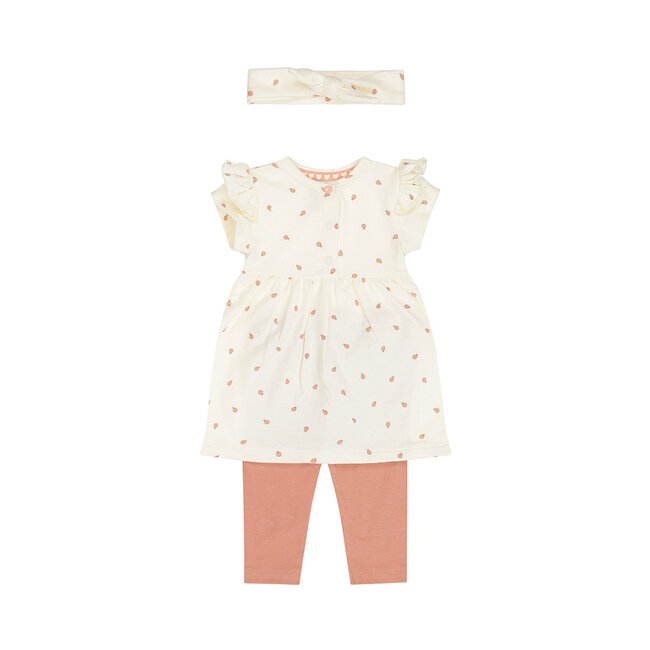 Driedelige Set Ladybug Off-White