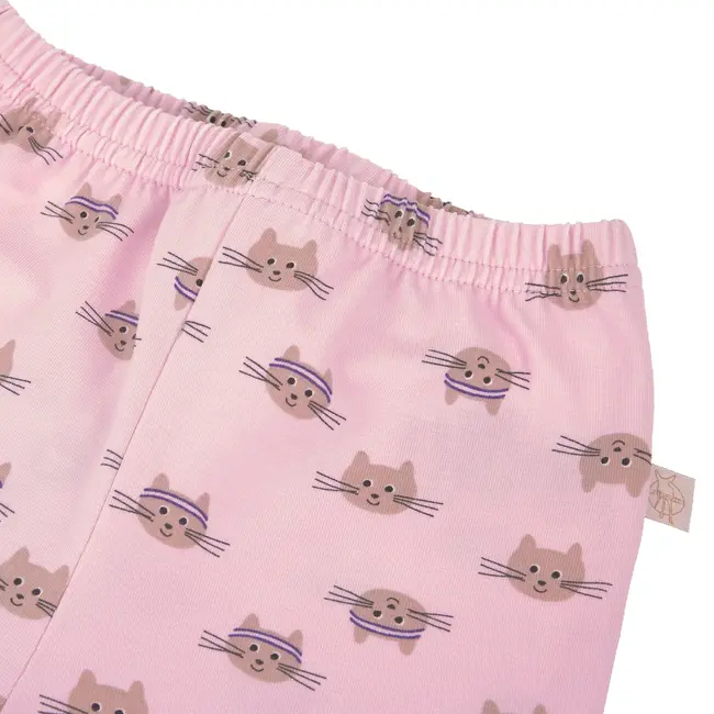 Broek Jersey GOTS Cat Cloud Pink