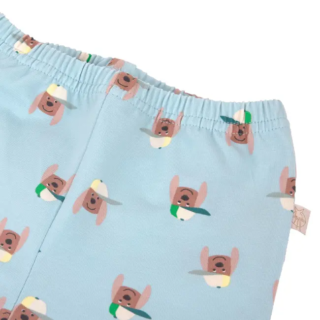 Broek Jersey GOTS Dog Pale Blue