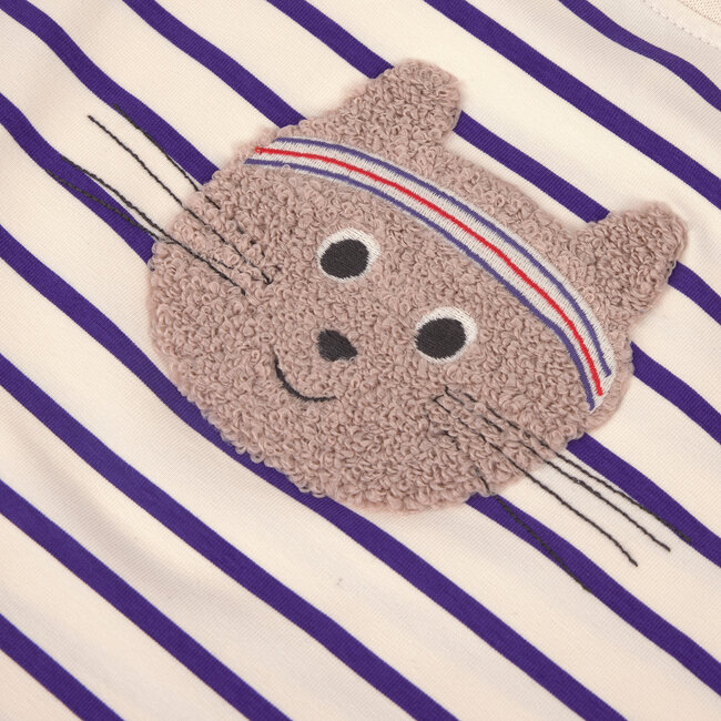 T-Shirt Jersey GOTS Striped Cat