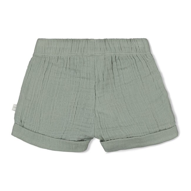 Short Mousseline Summer Woven Zeegroen