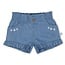 Short Ruches Summer Denims Lichtblauw Denim