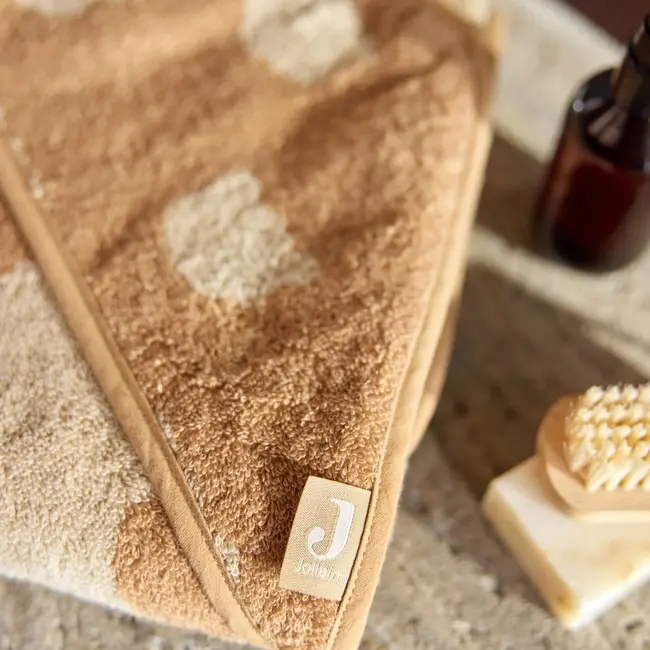 Badcape Badstof 75x75cm Jacquard Teddy Bear