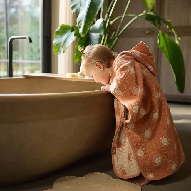 Badponcho Badstof Jacquard Sun