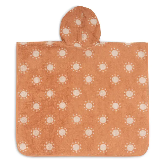Badponcho Badstof Jacquard Sun