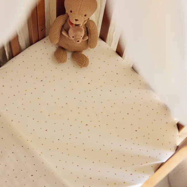 Hoeslaken Jersey 40/50x80/90cm Kangaroots Dusty Dot