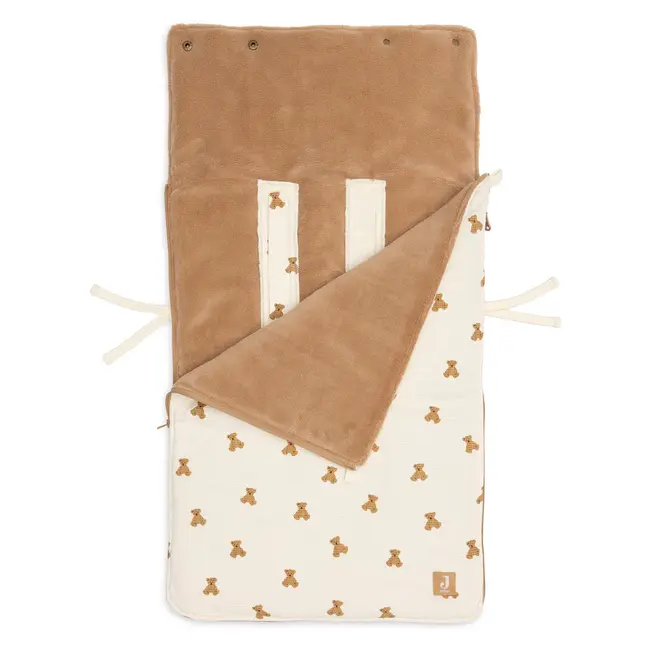 Voetenzak groep 0+ 3/5 punts gordel Mini Teddy Bear Waffle