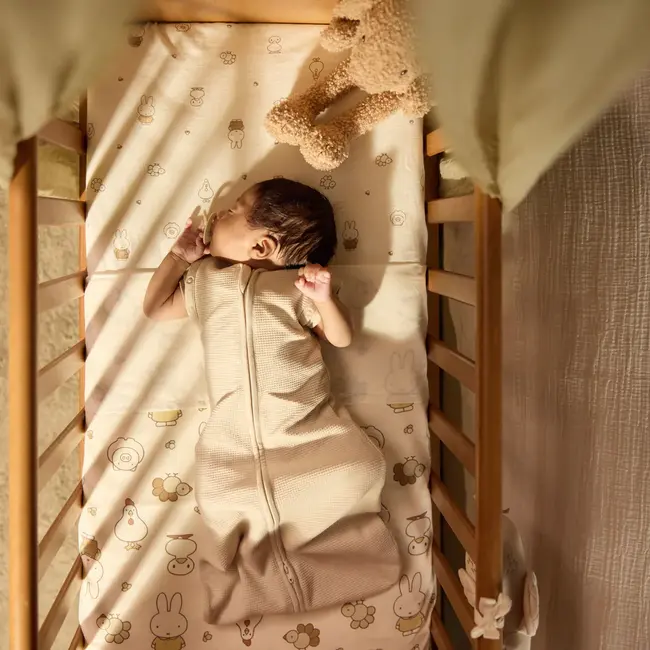 Slaapzak Cocoon 0-3 maanden Little Waffle Sand