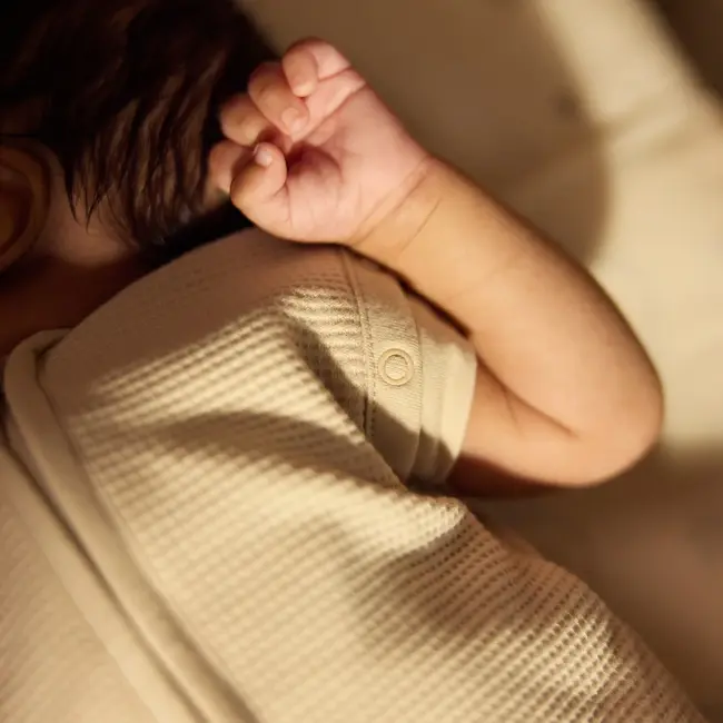 Slaapzak Cocoon 0-3 maanden Little Waffle Sand