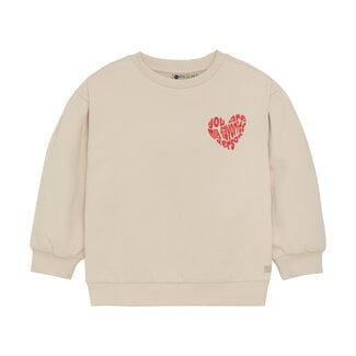 Daily7 Sweater Brushed Backprint Sandshell
