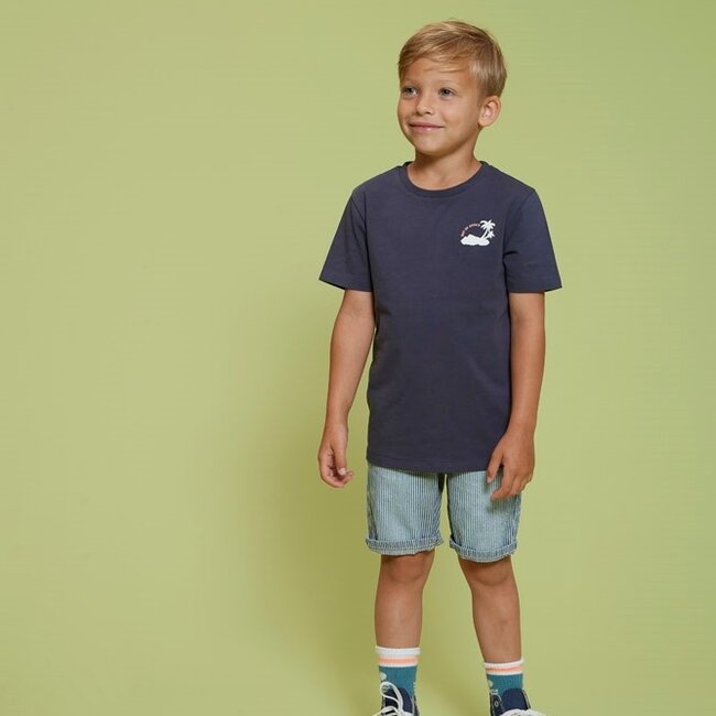 Short Denim Streep Indigo