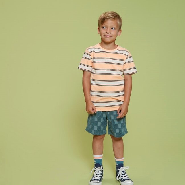 Short Ruit Badstof Lagoon Legends Petrol