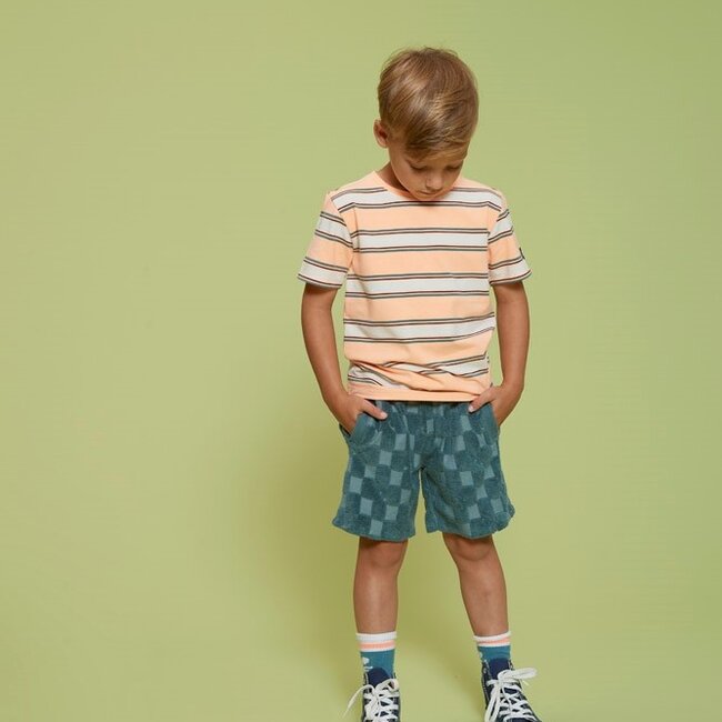 Short Ruit Badstof Lagoon Legends Petrol