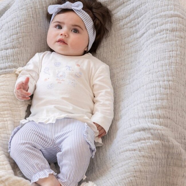 Broek Crinkle Streep Sea La Vie Lavendel