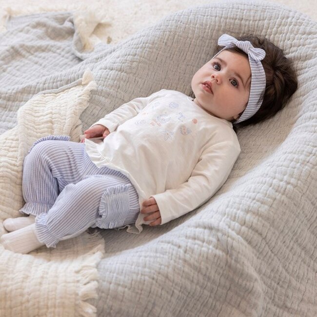 Broek Crinkle Streep Sea La Vie Lavendel