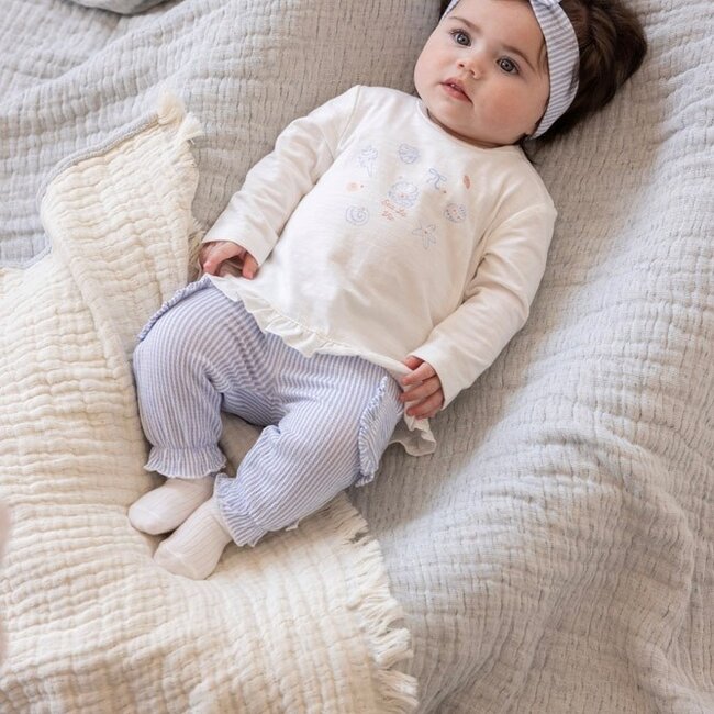 Broek Crinkle Streep Sea La Vie Lavendel