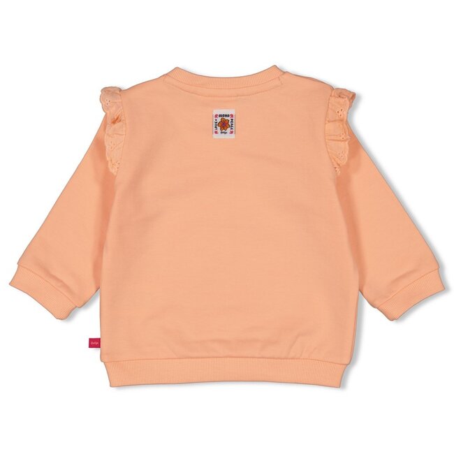 Sweater Relaxed Fit Love Peace Aloha Perzik