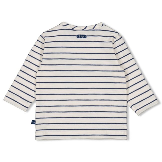 Longsleeve Streep Seaside Happiness Offwhite