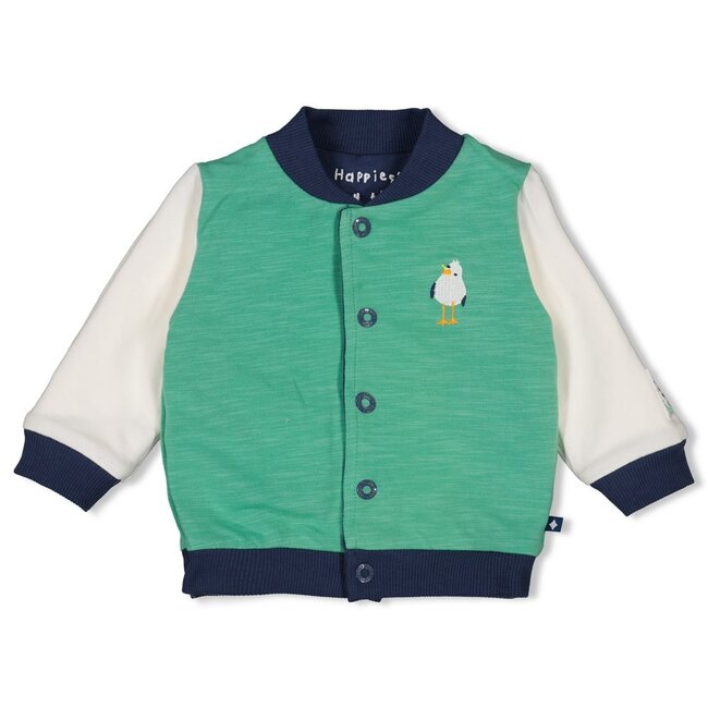 Omkeerbaar Bomberjack Seaside Happiness Indigo