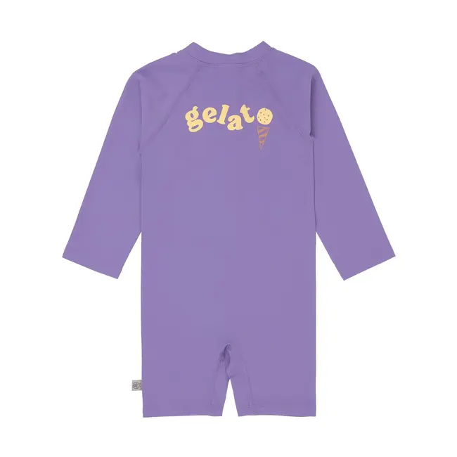 Swimsuit Long Sleeve Ice Cream Purple