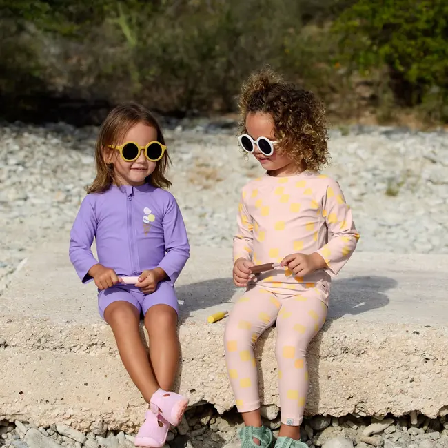 Swimsuit Long Sleeve Ice Cream Purple