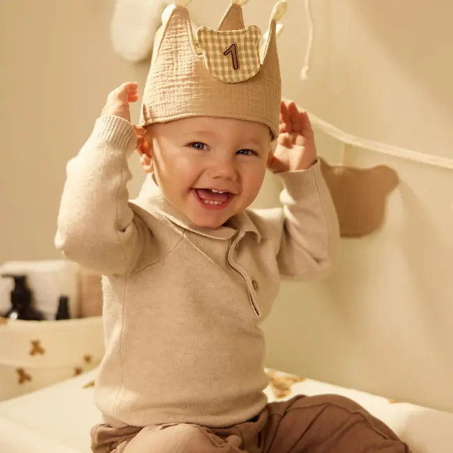 Verjaardagskroon Met Cijfers Teddy Bear