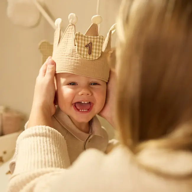 Verjaardagskroon Met Cijfers Teddy Bear