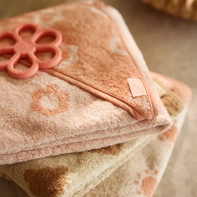 Bijtring Siliconen Flower Coral Rose