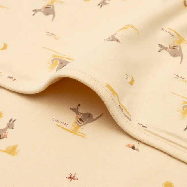 Deken Wieg Jersey 75x100cm Kangaroots Met Naam