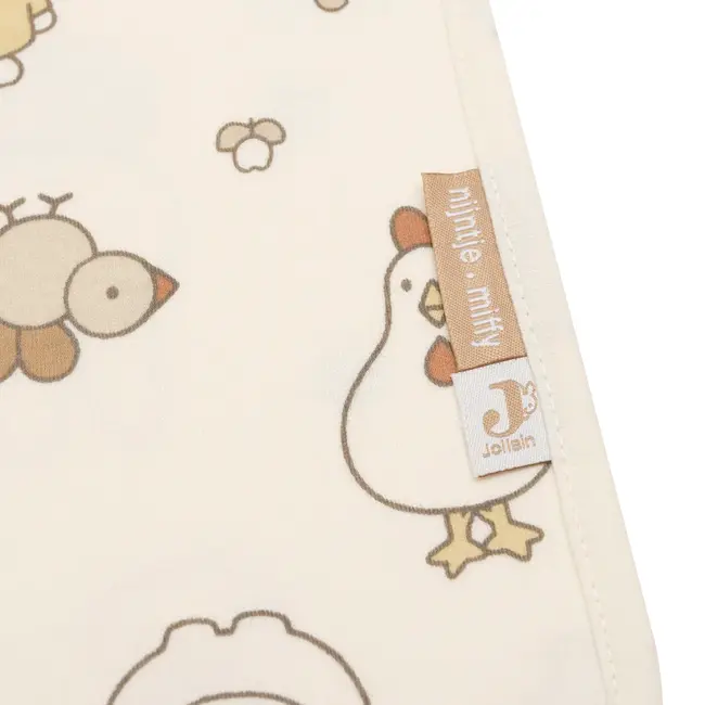 Deken Wieg Jersey 75x100cm Nijntje Family Farm Met Naam