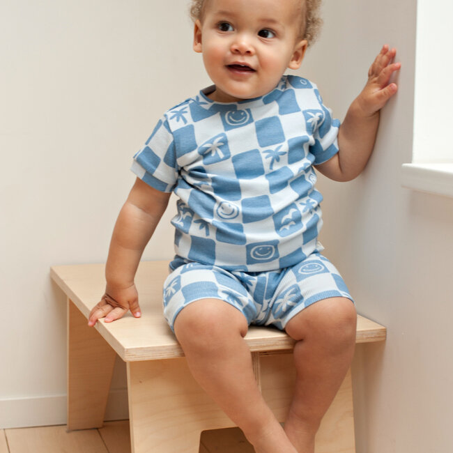 Pyjama Chase Check Blauw