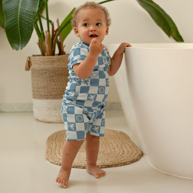 Pyjama Chase Check Blauw