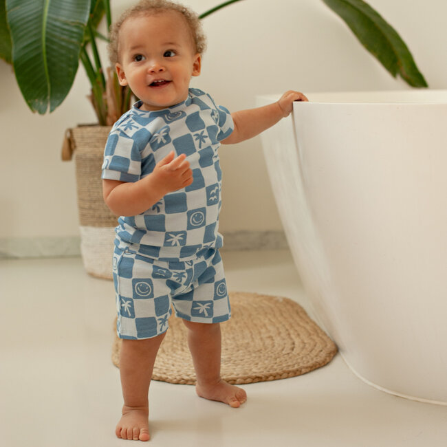 Pyjama Chase Check Blauw