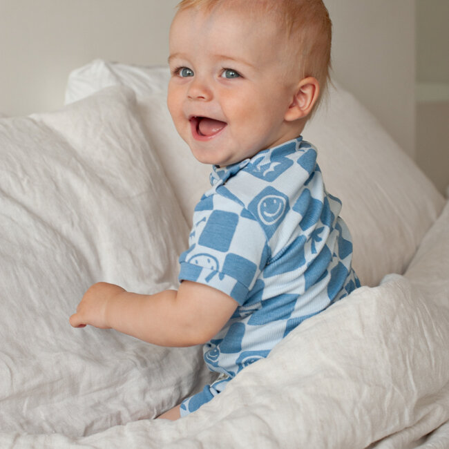 Pyjama Chase Check Blauw