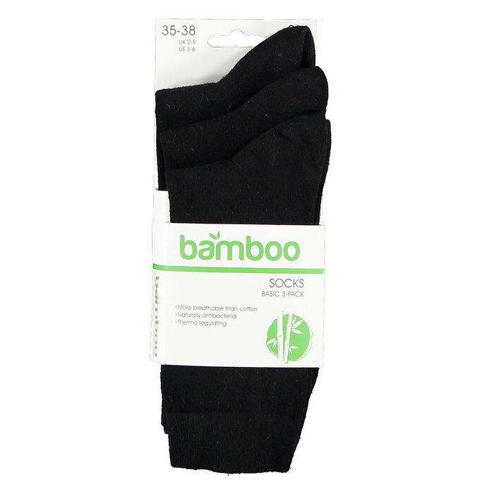 Apollo Zachte Bamboesokken Basic 3-Pack