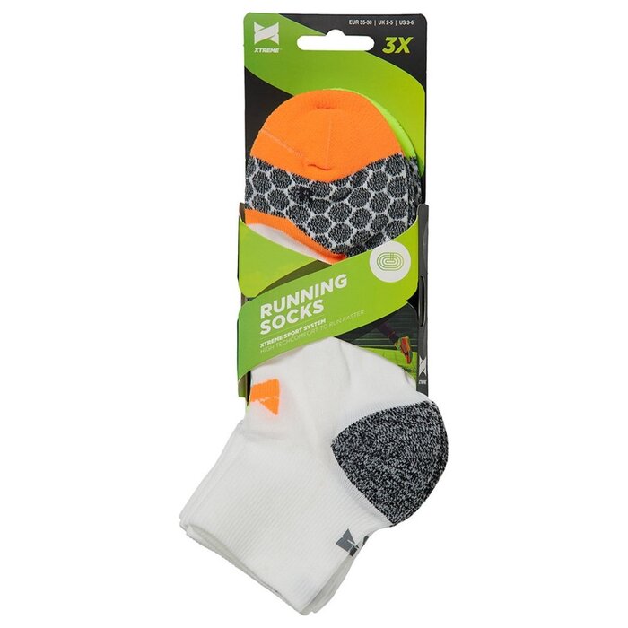 X-treme Quarter Sportsokken Running 3-Pack