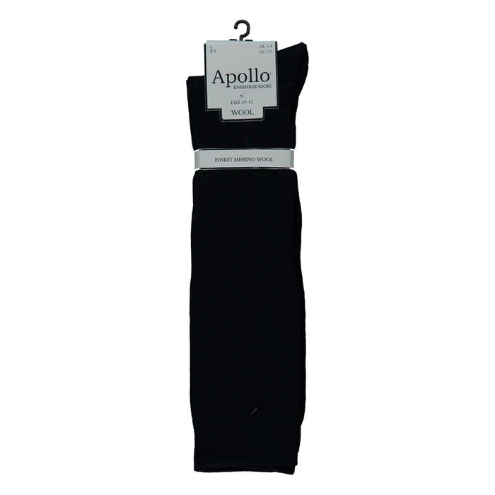 Apollo Nette Merino Wollen Kniekousen Heren 3-Pack