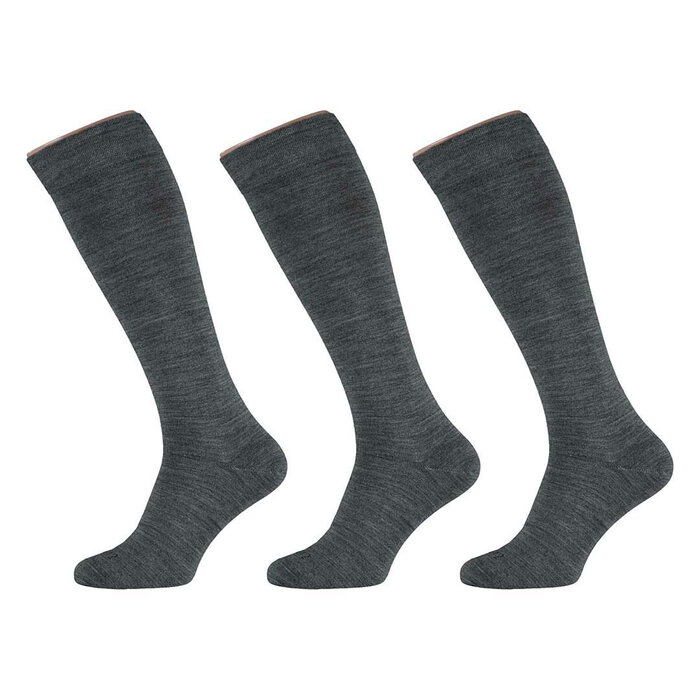 Apollo Nette Merino Wollen Kniekousen Heren 3-Pack