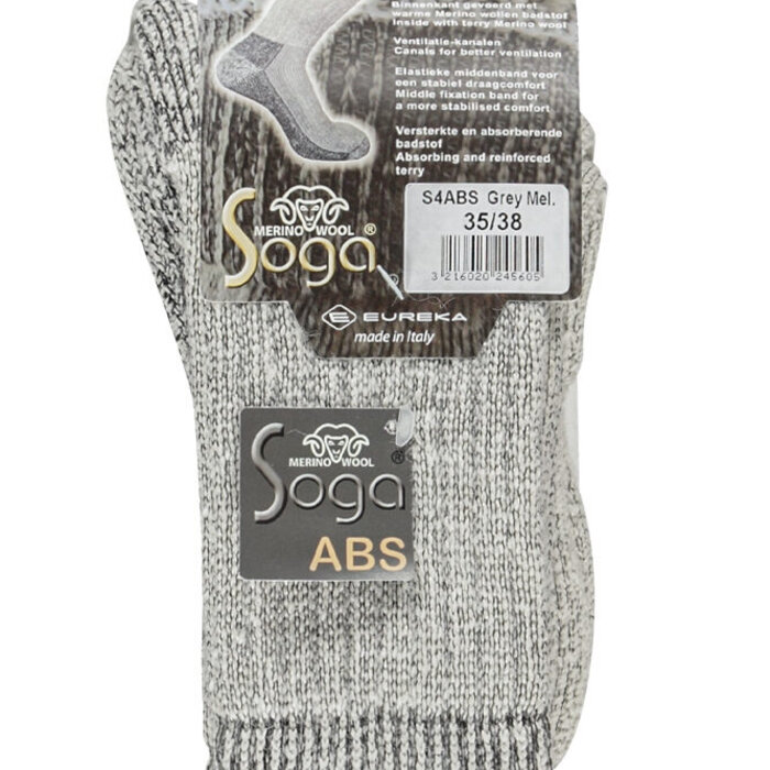 Soga Merino Wollen Sokken Met Antislip Laag S4