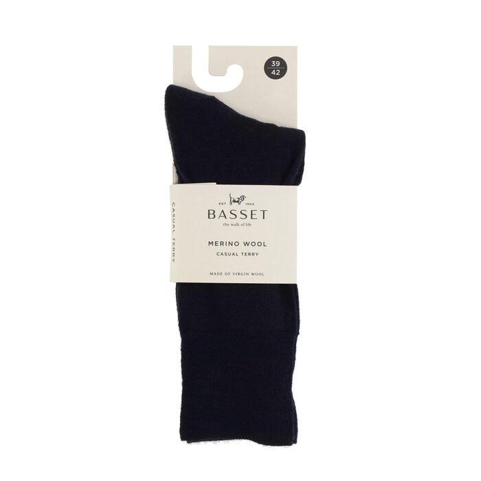 Basset Nette Merino Herensokken met Badstof Voetbed 31510