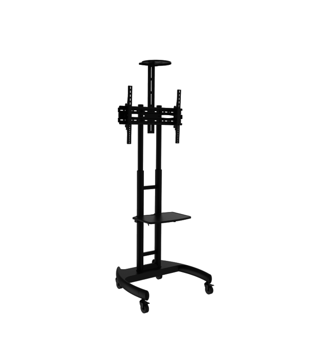 DQ WALL-SUPPORT Filia Mobiler TV Ständer Schwarz