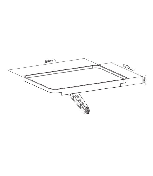 DQ WALL-SUPPORT Elias TV Media Ablage