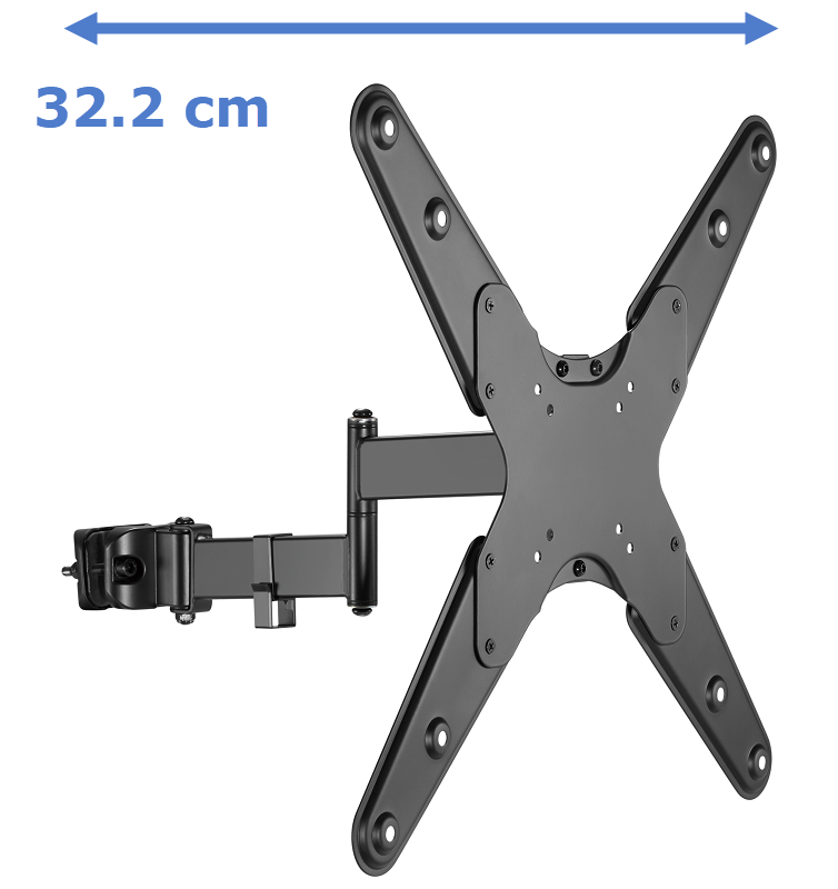 DQ Astro Stangen-TV-Halterung Schwarz TV Ständer - LCD Wandhalter